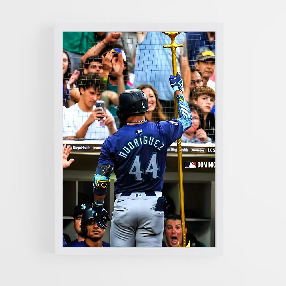 Poster Le Frappeur Élevé – affiche Baseball (vue 3)